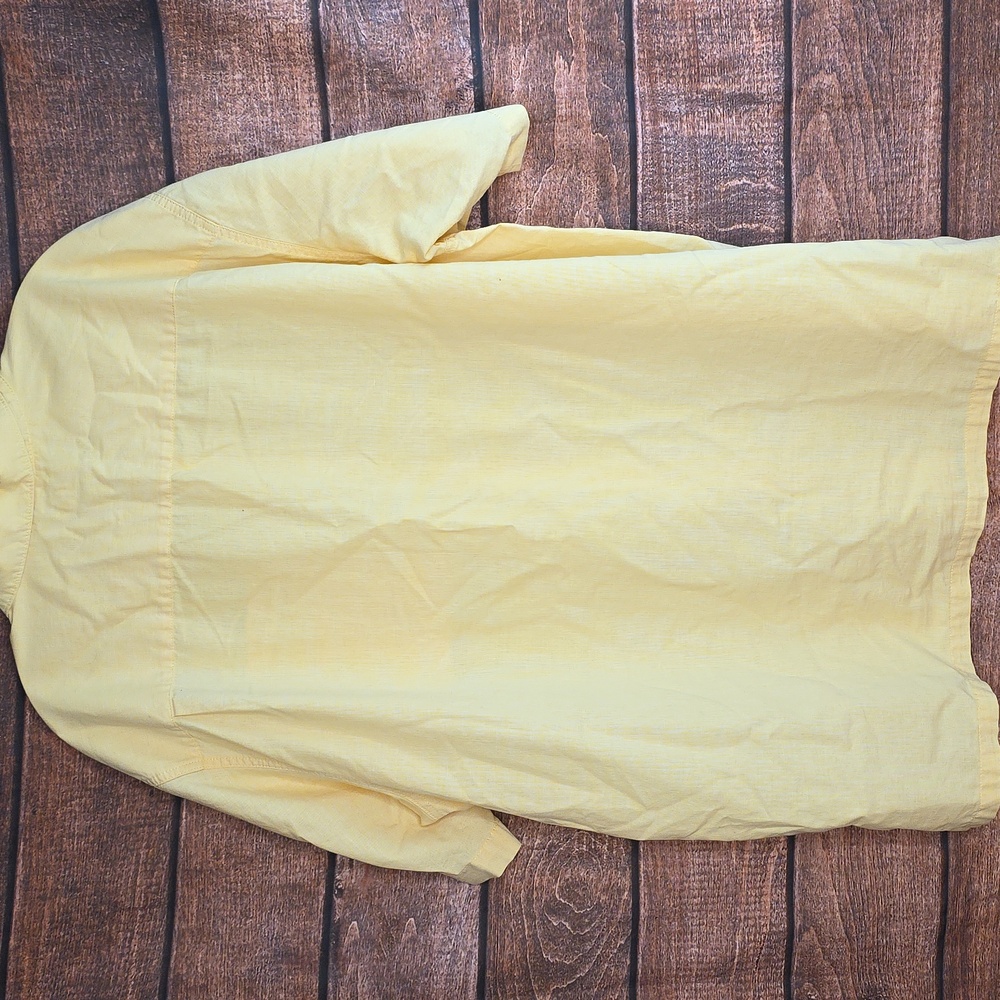 Columbia Sportwear Light Yellow Button Down Short Sleeve Shirt Size XXL S-1894 - Picture 3 of 7